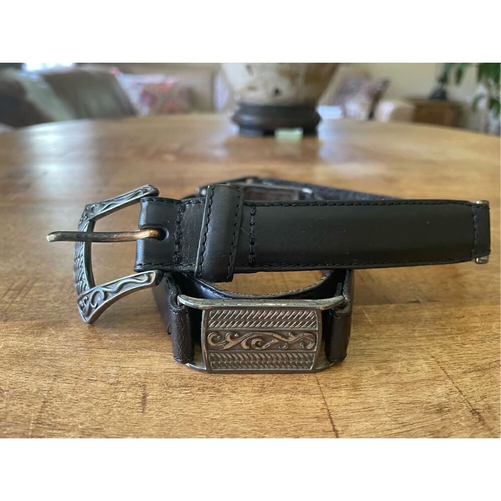 FOSSIL Vintage Genuine leather with metal unisex belt